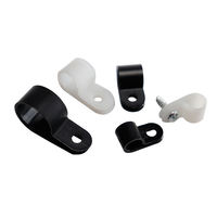 Clips de câble en forme de C réglables en plastique, pince de câble en nylon pour l'organisation des câbles