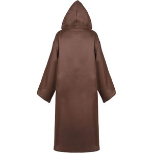 Disfraz de Obi Wan Kenobi Jedi para Adultos SINSEN, Túnica con Capucha, Uniforme de Cosplay para Hombre, Conjunto para Fiesta de Halloween - Product Image 3