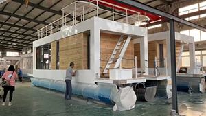 Barge flottante en aluminium <span class=keywords><strong>pour</strong></span> <span class=keywords><strong>bateau</strong></span> ponton de 38 pieds - Product Image 2