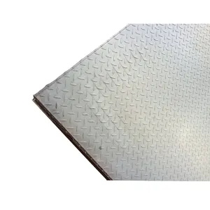 Construction material low carbon steel plate Q235 ss400 astm A36 hot rolled steel iron checker plate from China