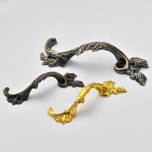 Furniture Handle Zinc Alloy European Style <b>Cabinet</b> Drawer Pull Novelty Shape Hanging Ring Handle Small Large Antique Bronze <b>Gold</b> - Product Image 3