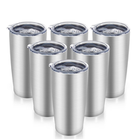 Tumbler Isolato in Acciaio Inox Originale da 20 oz, Tazza Portatile per Bevande Calde e Fredde, Personalizzabile, Vendita all'Ingrosso