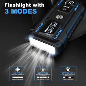 Factory Manufacturer's 2000A Max 12V 22000mAh Portable Powerbank Car Jump Starter Emergency <strong>Booster</strong> Pack with Color Box - Product Image 3