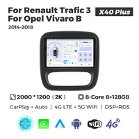 MEKEDE X10 X20 X30 X40 UIS7865 8+128G QLED AKM DSP CarPlay sans fil Android Auto pour Renault Trafic 3