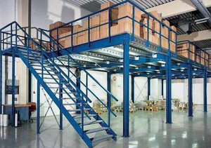 Chargement robuste Support de mezzanine à plate-forme en acier conçu spécial avec plancher en acier et en bois - Product Image 3