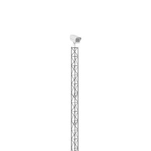Torre de celosía galvanizada en caliente de 4M personalizada con montaje en raíz, capacidad de carga de 25 kg, para monitoreo de seguridad perimetral en aeropuertos y estacionamientos. - Product Image 1