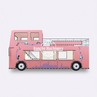Camion de restauration mobile RC, remorque rapide pour café, snacks, glaces, hot-dogs, hôtels, extérieur, acier inoxydable, GPS, 5,5 m, résistant à la rouille