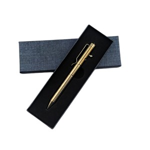 Outdoor Gift Titanium Metal Bolt Action Ballpoint <b>Pen</b> - Product Image 2