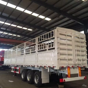 Semirremolque de Carga con Caja Lateral de Acero de 3 Ejes, Marca China - Product Image 1