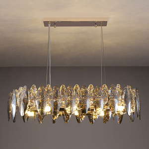 Haute Qualité Cristal Hôtel Décor Doré Lustre Pendentif <span class=keywords><strong>Suspension</strong></span> Luminaire Lampes De Luxe Cristal Lumières Lustre - Product Image 1