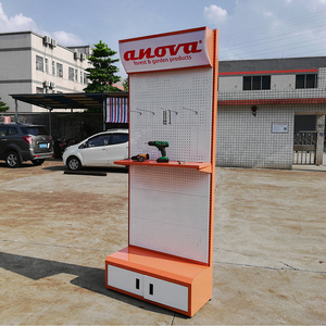 소매 무역 쇼 금속 하드웨어 상점 페그 보드 머천다이징 스탠드 정원 도구 액세서리 디스플레이 선반 전시자 랙 - Product Image 5