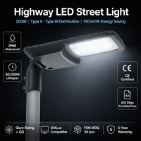 LED-Straßenleuchte für Wohngebiete 30W 50W Blendfreies Aluminium IP65 Wasserdicht Warmweiß 3000K Geringe Blendung Außenbeleuchtung CE RoHS