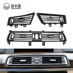 Grille de ventilation intérieure de climatisation avant et arrière de voiture, panneau de sortie, plaque chromée pour <span class=keywords><strong>BMW</strong></span> Série 7 F01 F02 730 735 740 - Product Image 1