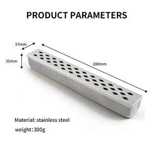 Boîte à fumage en acier inoxydable de haute qualité pour cuisine extérieure, accessoires de barbecue, boîte à fumage pour fumeur - Product Image 3