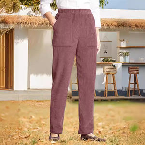 <span class=keywords><strong>Pantalon</strong></span> en <span class=keywords><strong>velours</strong></span> côtelé taille haute pour femmes, <span class=keywords><strong>pantalon</strong></span> d'hiver chaud et décontracté avec poches latérales pour la maison, le bureau et les sports de plein air quotidiens - Product Image 4