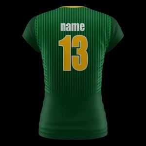 Hot Selling 2025 Long Sleeve Jersey Green Sublimated <b>Cheap</b> Unisex Volleyball Team Uniforms - Product Image 2