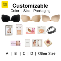 Couvre-mamelons adhésifs OEM/ODM Soutien-gorge dos nu invisible sans bretelles pour sous-vêtements féminins Boîtes d'emballage