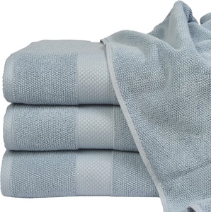 Vente flash - Serviettes de bain d'hôtel en coton 100% écologique, tissées, couleur unie, blanches, de luxe, 70x140cm - Product Image 2