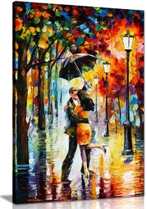 Lienzo <span class=keywords><strong>de</strong></span> paisaje urbano con textura <span class=keywords><strong>de</strong></span> cuchillo, pintura al óleo moderna para pared hecha a mano para decoración <span class=keywords><strong>de</strong></span> sala <span class=keywords><strong>de</strong></span> estar, hotel y cafetería - Product Image 5