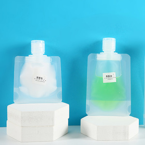 Vente chaude, poche souple debout personnalisée de 30 ml, 50 ml, 100 ml, en PET recyclable, pour shampooing, gel douche, cosmétiques liquides - Product Image 6