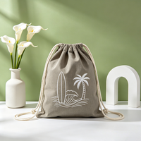 Sac de sport pliable léger en toile avec cordon de serrage, recyclable, avec logo personnalisé imprimé, sacs de sport et sacs à accessoires