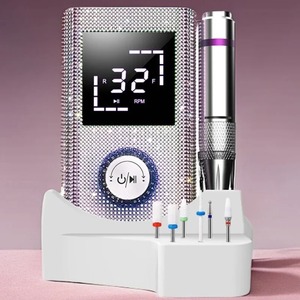 Máquina Profesional Recargable <span class=keywords><strong>para</strong></span> <span class=keywords><strong>Uñas</strong></span> de 45000 RPM, Lima Eléctrica con Pantalla HD, Lápiz de Manicura Metálico, Lijadora de <span class=keywords><strong>Uñas</strong></span> - Product Image 1