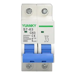 5 amp mcb однополюсный переменного тока выключатель цепи 2 pole миниатюрный автоматический выключатель - Product Image 1