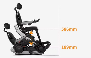 Fauteuil roulant électrique tout-terrain autonome <span class=keywords><strong>XSTO</strong></span> X12 à guidage laser entièrement automatique pour la montée d'escaliers, avec fonction de levage automatique - Product Image 6