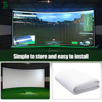 Écran d'impact de golf HD personnalisé double couche durable pour l'intérieur et l'extérieur avec caractéristiques ignifuges et insonorisées pour simulateurs