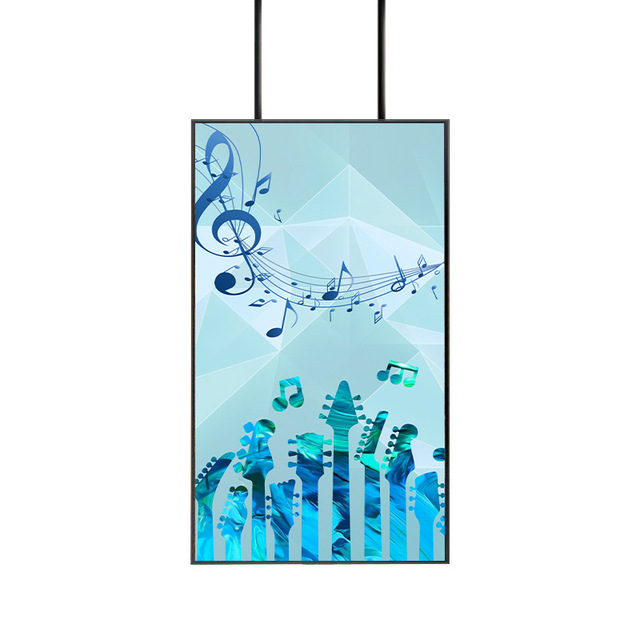 NEW 43'' Thin Ceiling Wall Mounted LCD Display for Media and Video Advertising Window Hanging Digital Signage TV Screens