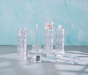Crystal Wave Lip Gloss Ống sắc tố trong suốt Ice Cube Lip men rỗng Ống chai Son môi Ống trang điểm vật liệu đóng gói - Product Image 2
