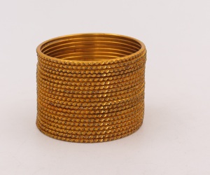 94 98 Gauge Gold Silver Metallic Finish Aluminium Bangles Traditional Fashion Bangles Colour Rich Collection - Product Image 3