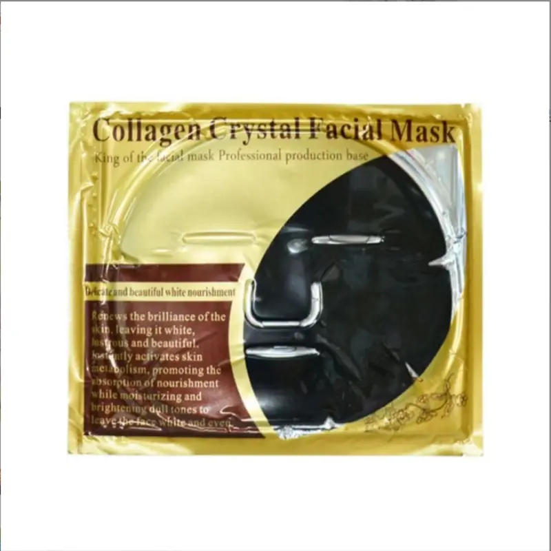 Máscara facial de carbón de bambú 24K oro rosa hidrojelly ácido hialurónico máscara facial de gelatina de hidrogel coreana
