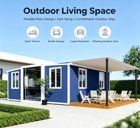 Casa Prefabricada en Contenedor Expandible de 20 Pies o 40 Pies, Personalizada, de 5 Dormitorios, Casa Móvil de Lujo, Casas Prefabricadas