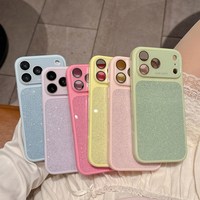 Étui de luxe antichoc en silicone liquide avec paillettes et sequins pour iPhone 17 Pro Max 16 15 14 13 Pro Max, protection d'appareil photo
