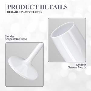 ST 170ml 6oz réutilisable mariage douche nuptiale fête incassable acrylique flûtes à <span class=keywords><strong>champagne</strong></span> coloré <span class=keywords><strong>champagne</strong></span> verres logo personnalisé - Product Image 4