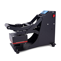 Máquina de prensa de calor de alta presión de 15x15 cm para etiquetas, camisetas, impresora multifuncional de transferencia por sublimación con temporizador digital