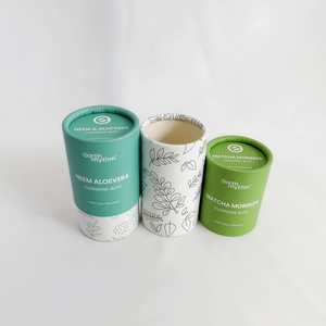 Tubo de papel Kraft biodegradable de lujo para alimentos, embalaje hecho a medida para té y café, reciclable con manejo de impresión de Desaparición - Product Image 4