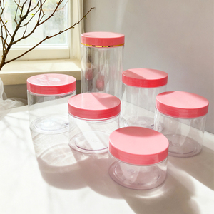 Envase Redondo de Plástico PET Rosa para Crema Cosmética de 300G <span class=keywords><strong>500G</strong></span> para Mascarilla Facial, Champú, Loción, con Tapa de Rosca - Product Image 5
