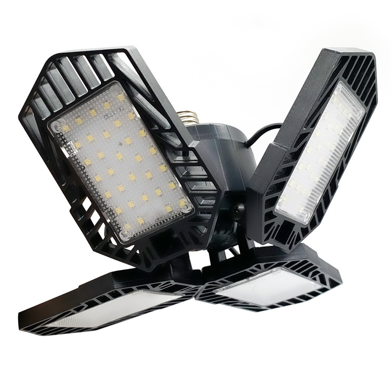 Amazon Hot Sale Folding 360 Degrees Garage Light Ceiling Lights 60w Panels Flexible Garage Light