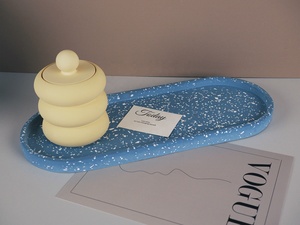 CARATTE 5 Sizes Oval Dish Plate Gypsum <strong>Tray</strong> Mold Silicon Mold for <strong>Cement</strong> <strong>Tray</strong> - Product Image 6