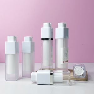 Flacon pompe sans air en plastique personnalisé avec logo, blanc, noir, or rose, argent, 15 ml, 120 ml, 80 ml, 1 oz, 4 oz, 30 ml, 50 ml, 100 ml, vide pour cosmétiques - Product Image 3