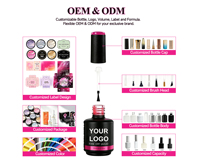 Vernis à Ongles Gel UV LED Soak Off Professionnel, Personnalisé avec Votre Logo, pour Créer Votre Propre Marque et la Beauté des Ongles