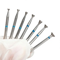 Fraise de polissage en diamant en forme de papillon pour la préparation des ongles, résistante à la chaleur et anti-corrosion, pour l'élimination de l'excès de gel