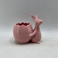 2023 lapin de pâques en céramique pot de jardin