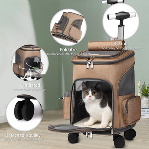 <span class=keywords><strong>Sac</strong></span> à <span class=keywords><strong>dos</strong></span> de transport <span class=keywords><strong>pour</strong></span> animaux de compagnie à roulettes, respirant, deux en un, confortable, <span class=keywords><strong>sac</strong></span> à <span class=keywords><strong>dos</strong></span> <span class=keywords><strong>pour</strong></span> chat, roues amovibles, <span class=keywords><strong>sac</strong></span> à roulettes - Product Image 5