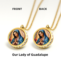Vente en gros de pendentifs religieux Notre-Dame de Guadalupe Vierge de la Paix, style religieux, pour projets