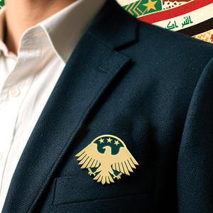 Hazır stok suriye ceket silah harita pimleri orta doğu amblemler Metal rozeti çıkartmalar özel arap tarzı ulusal gün kutlama hediye - Product Image 5