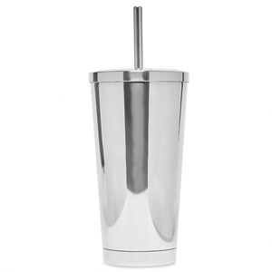 Vasos Térmicos de Acero Inoxidable Reutilizables de Alta Calidad con Acabado Pulido de 500ml/750ml, Tazas de Café con Tapa y Popote, Vaso Térmico al Vacío - Product Image 3