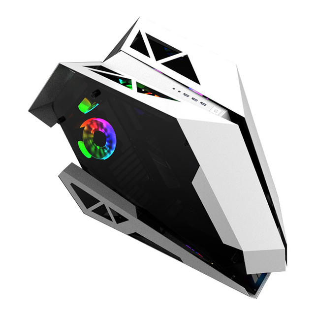 RGB Gamer Cabinet Unique Design Full Tower ATX Gaming PC Case for Desktop in Stock